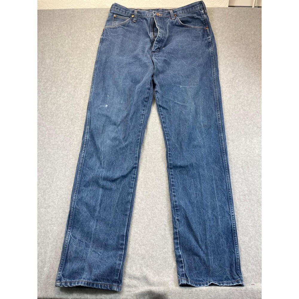 Vintage Wrangler 31MWZDN Cowboy Cut Jeans Mens 37x36 Made in USA Heavyweight 80s